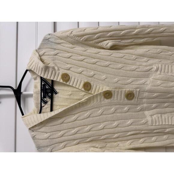 Tommy Hilfiger cable knit hooded sweater size Medium - Picture 2 of 5